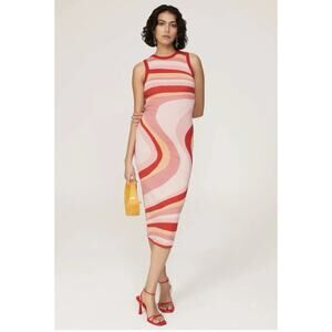 Louna Swirl Backless Knit Dress Size S